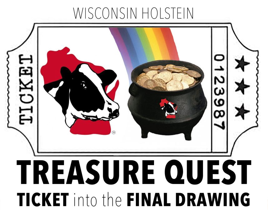 Wisconsin Holstein Treasure Quest Ticket